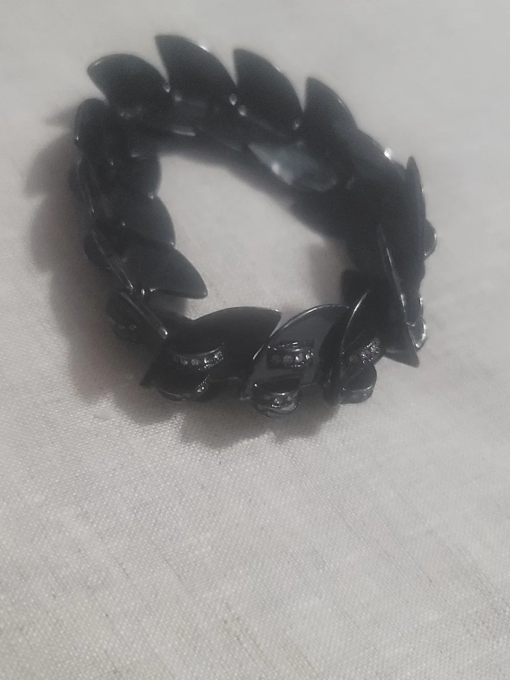 Black Crystal-Accent Women's Bracelet Evening Bracelet New  Only 3 Left